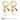 Faithful Cross Drop Earrings | 18K Gold Plated