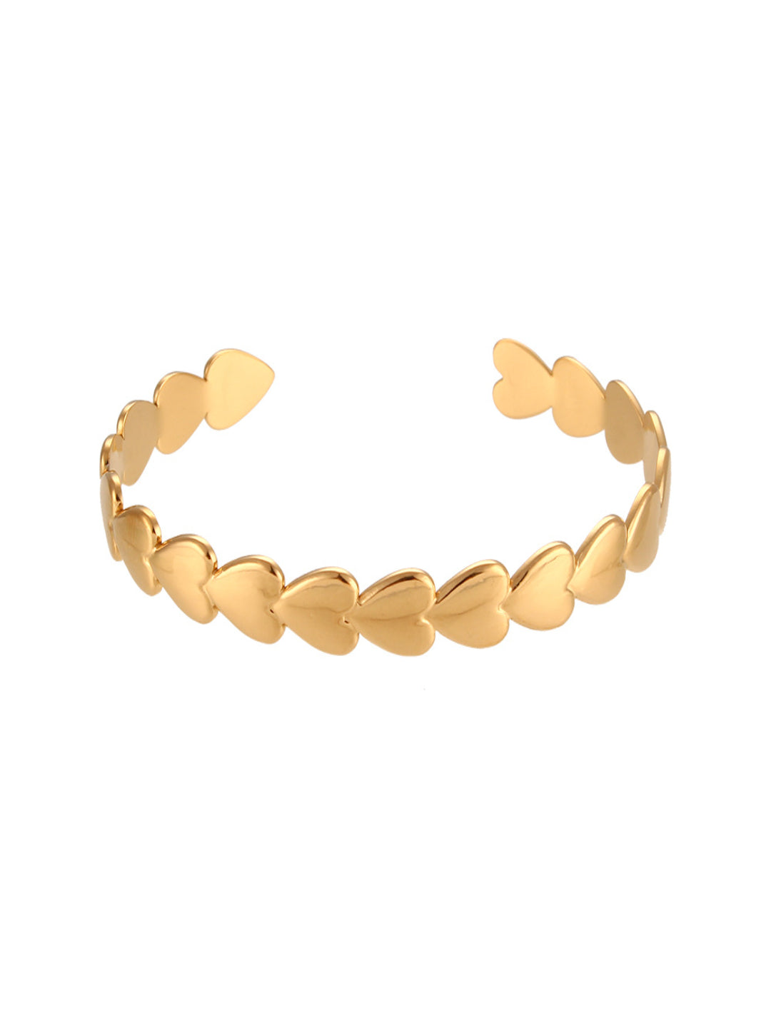 Layla Heart Cuff | 18K Plated