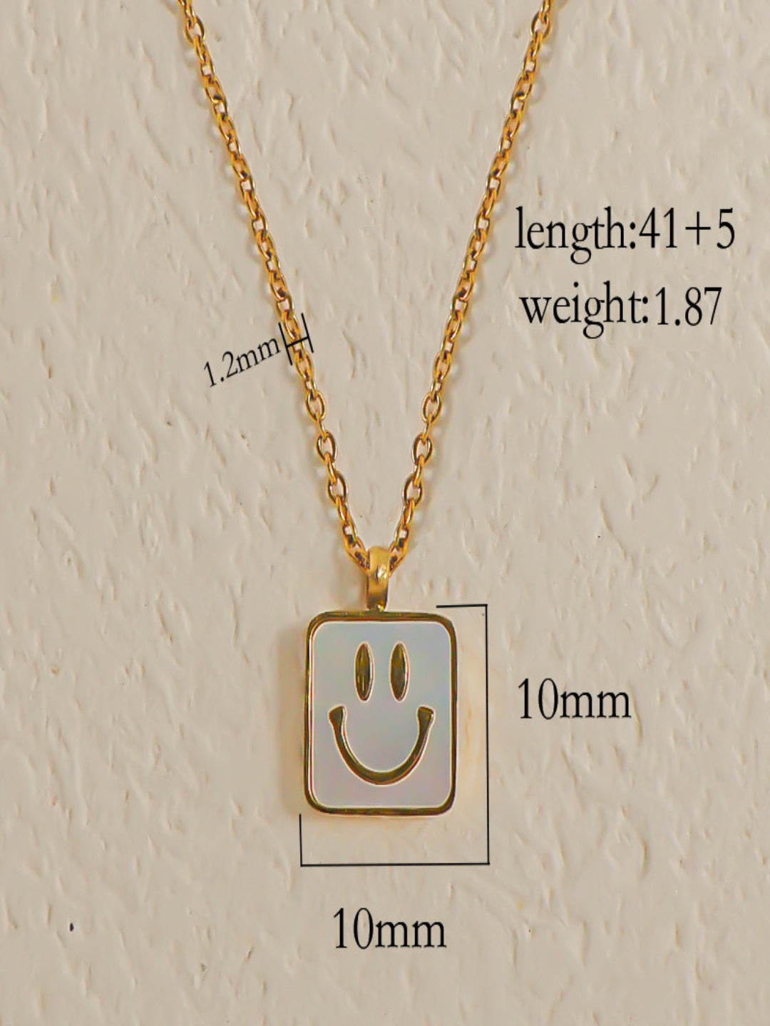 Smiley Pendant | 18K Plated