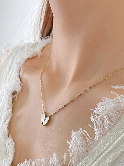 Teera Heart Pendant Chain | 18K Plated