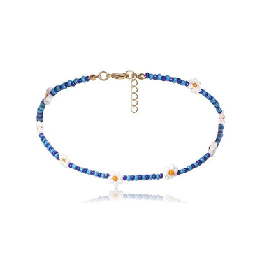 Ocean Blossom Beaded Choker Necklace