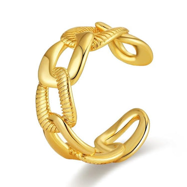 Link Band Ring | 18K Plated