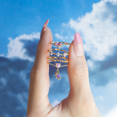 Heart Glow Ring | 18K Plated