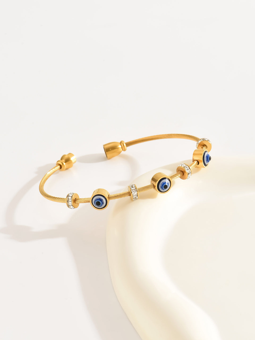 Shield Evil Eye Bracelet | 18K Plated