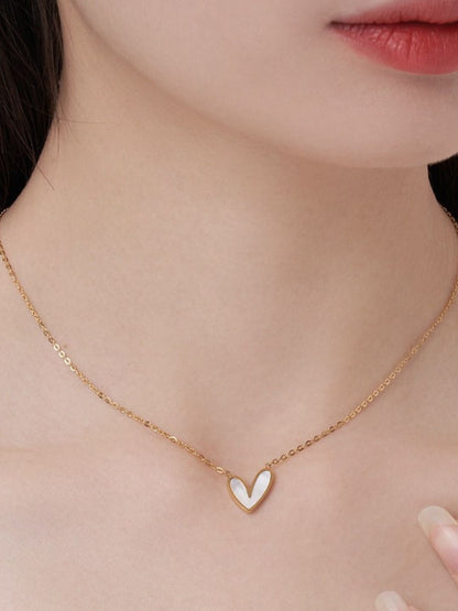 Teera Heart Pendant Chain | 18K Plated
