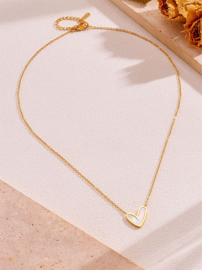 Teera Heart Pendant Chain | 18K Plated
