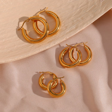 Zora 25mm Hoops | 18K Plated