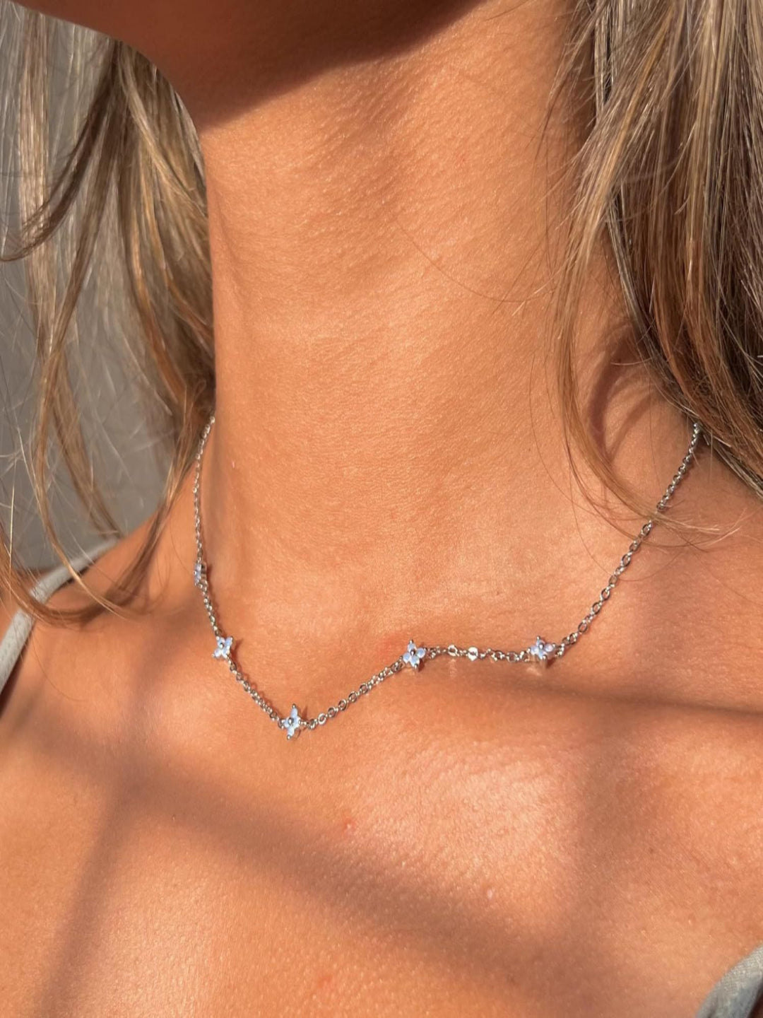 BloomBae Floral Necklace | 18K Plated