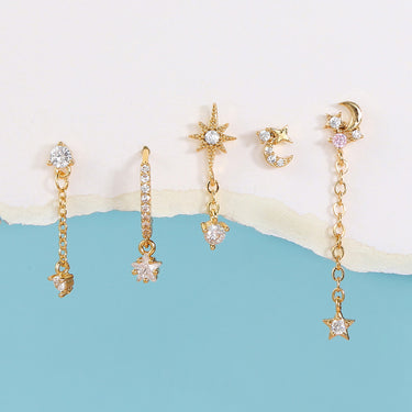Starlight Dreams Earring Set (for SINGLE EAR ONLY) | 18K Plated
