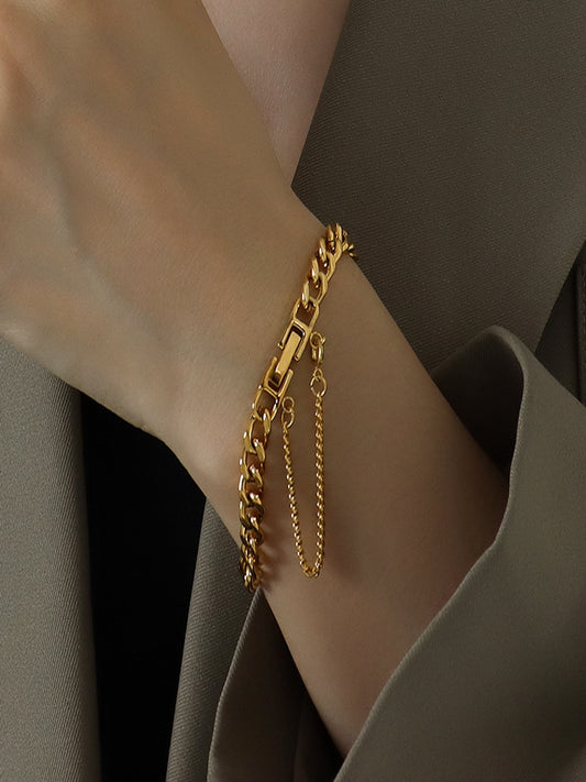 Kyle Chain Link Bracelet | 18K Plated