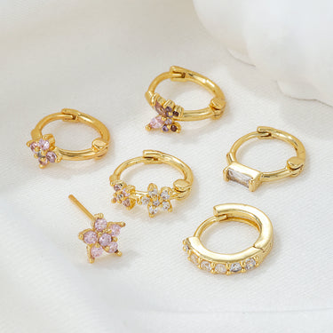 Flutter Bloom Earring Set (for SINGLE EAR ONLY) | 18K Plated