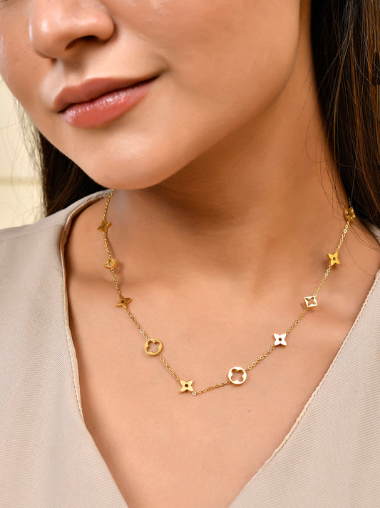 Belize Clover Neckchain | 18K Plated