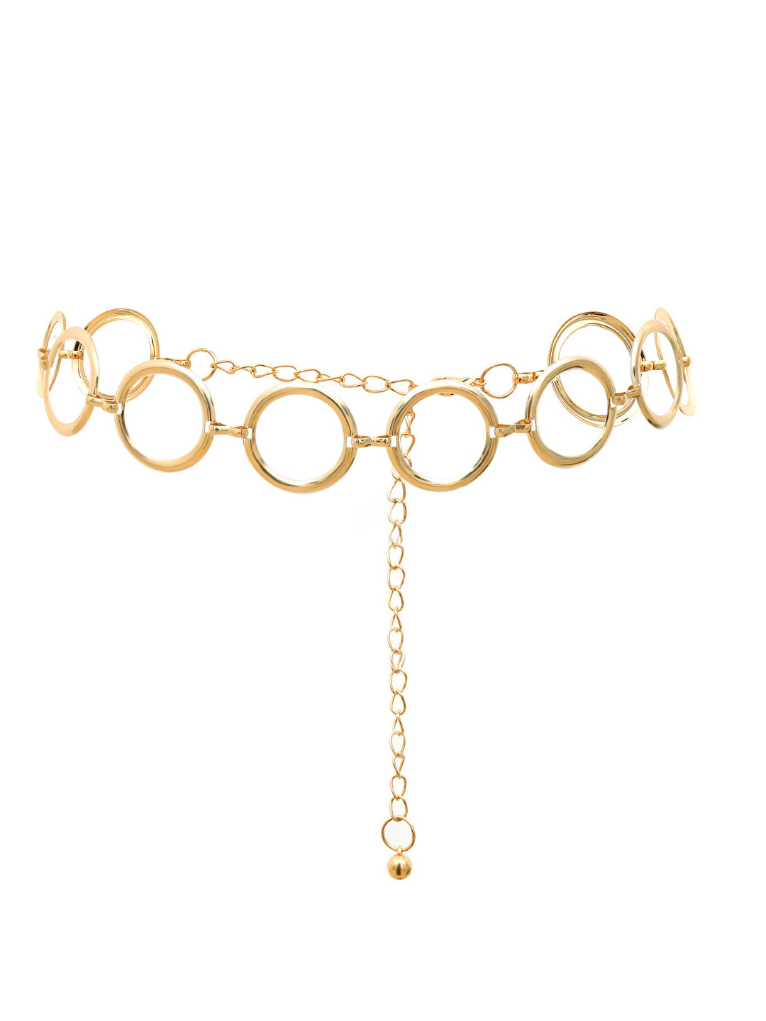 Golden O-Ring Chain Metallic Belt/Waist Band