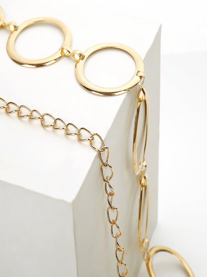 Golden O-Ring Chain Metallic Belt/Waist Band