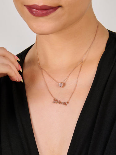 Princess Love Pendant Layered Neckchain