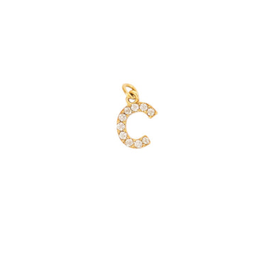 C Initial Letter Charm 