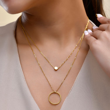 Chloe Layered Necklace | 18K Plated