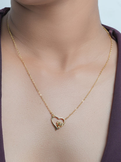 Hug Me Koala Heart Pendant | 18K Plated