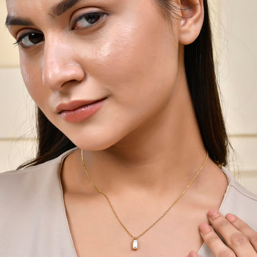 Glint Drop Pendant | 18K Plated