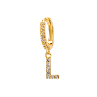 Twinkle Initial Letter Drops (Single) | 18K Plated