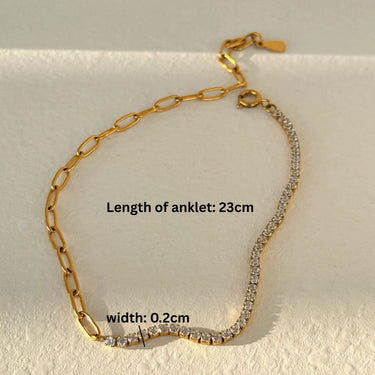 Lumi Anklet| 18K Plated
