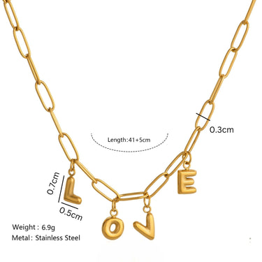 LOVE It Chain Necklace | 18K Plated