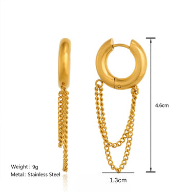 Jacqui Ear Chain | 18K Plated