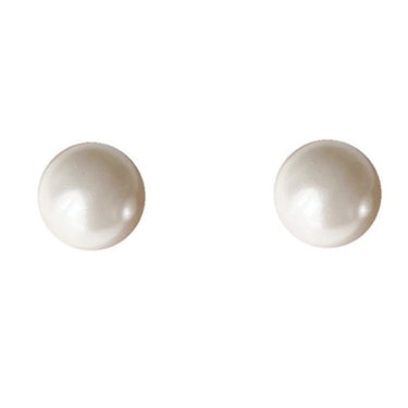 Classic Pearl Studs |Silver Plated