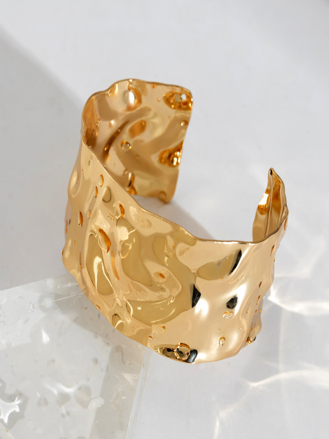 Diva Hammered Cuff | 18K Plated