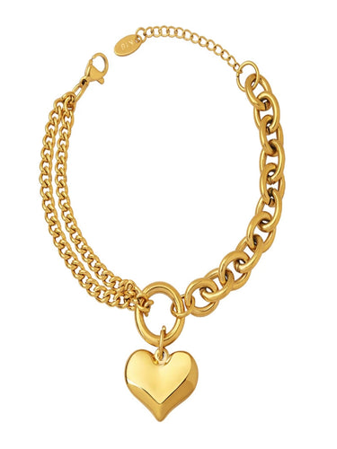 Valoura Heart Bracelet | 18K Plated