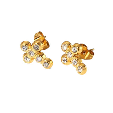 Cross Cluster Studs for Women