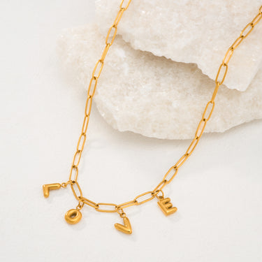 LOVE It Chain Necklace | 18K Plated