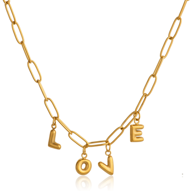 LOVE It Chain Necklace | 18K Plated