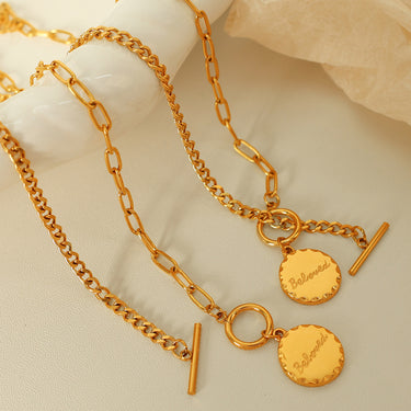 To My Love Necklace (Beloved Engraved) | 18K Plated