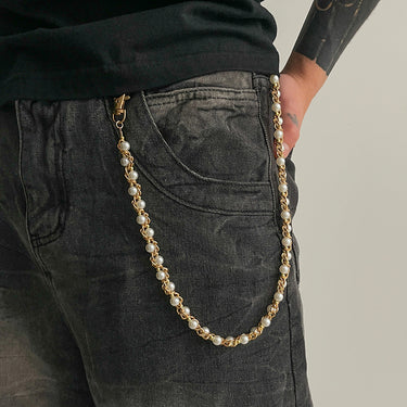 Mens Urulo Pearl Pant Chain