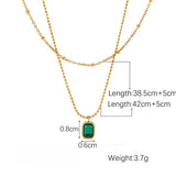 Sreen Stone Allure Necklace Size