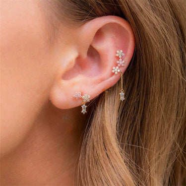 Floral Ear Drops model images