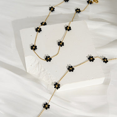 Midnight Petal Waist Chain| 18K Plated