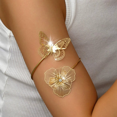 Floral & Butterfly Arm Cuff