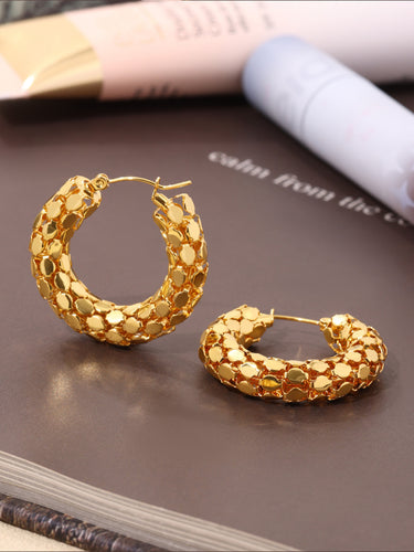 Soletta Hoop Earrings | 18K Plated