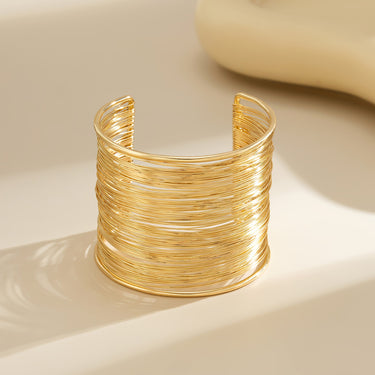 Samantha Coil Wire Stack Cuff Bracelet