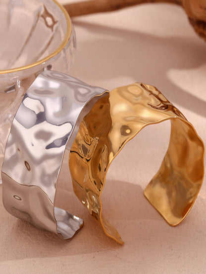 Diva Hammered Cuff | 18K Plated