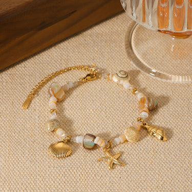 Starfish shell bracelet for women