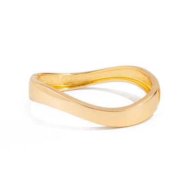 Valie Wavy Open Bangle Bracelet