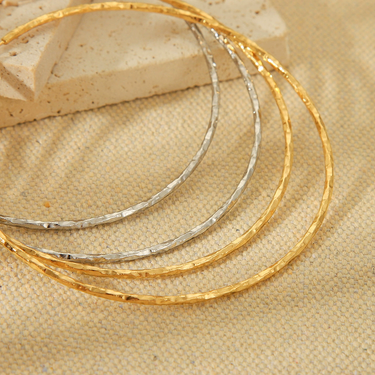 Silver & Gold hoops earrings