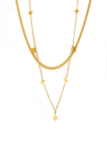 Soléa Layered Necklace | 18K Plated
