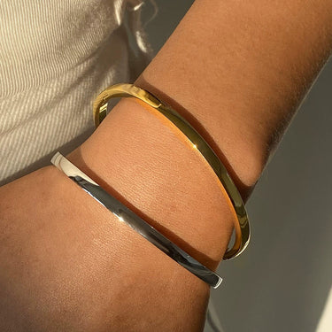 Plain Jane Bangle | 18K Plated
