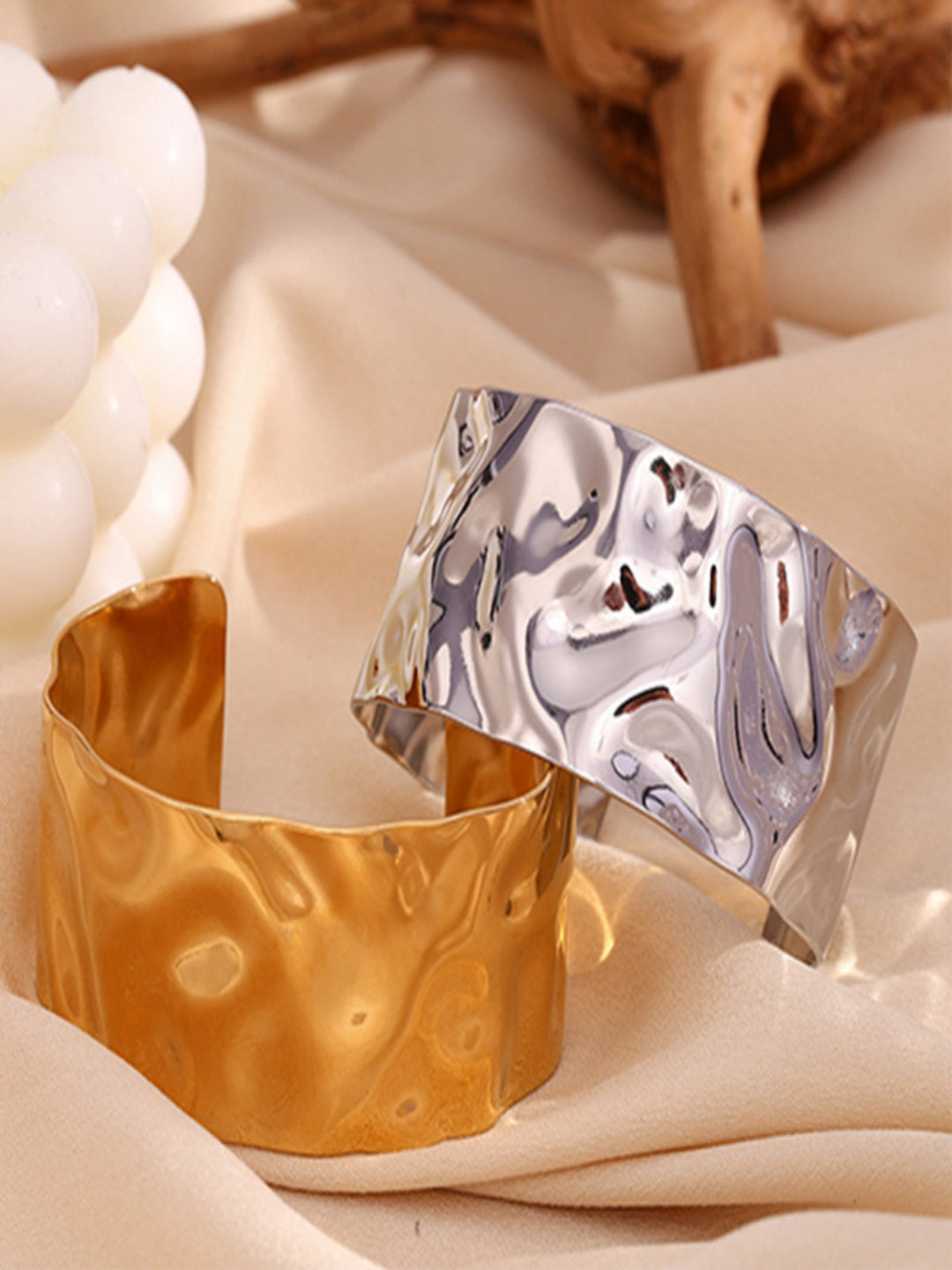 Diva Hammered Cuff | 18K Plated
