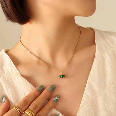 Verdette Pendant | 18K Plated