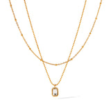 White Stone Allure Necklace